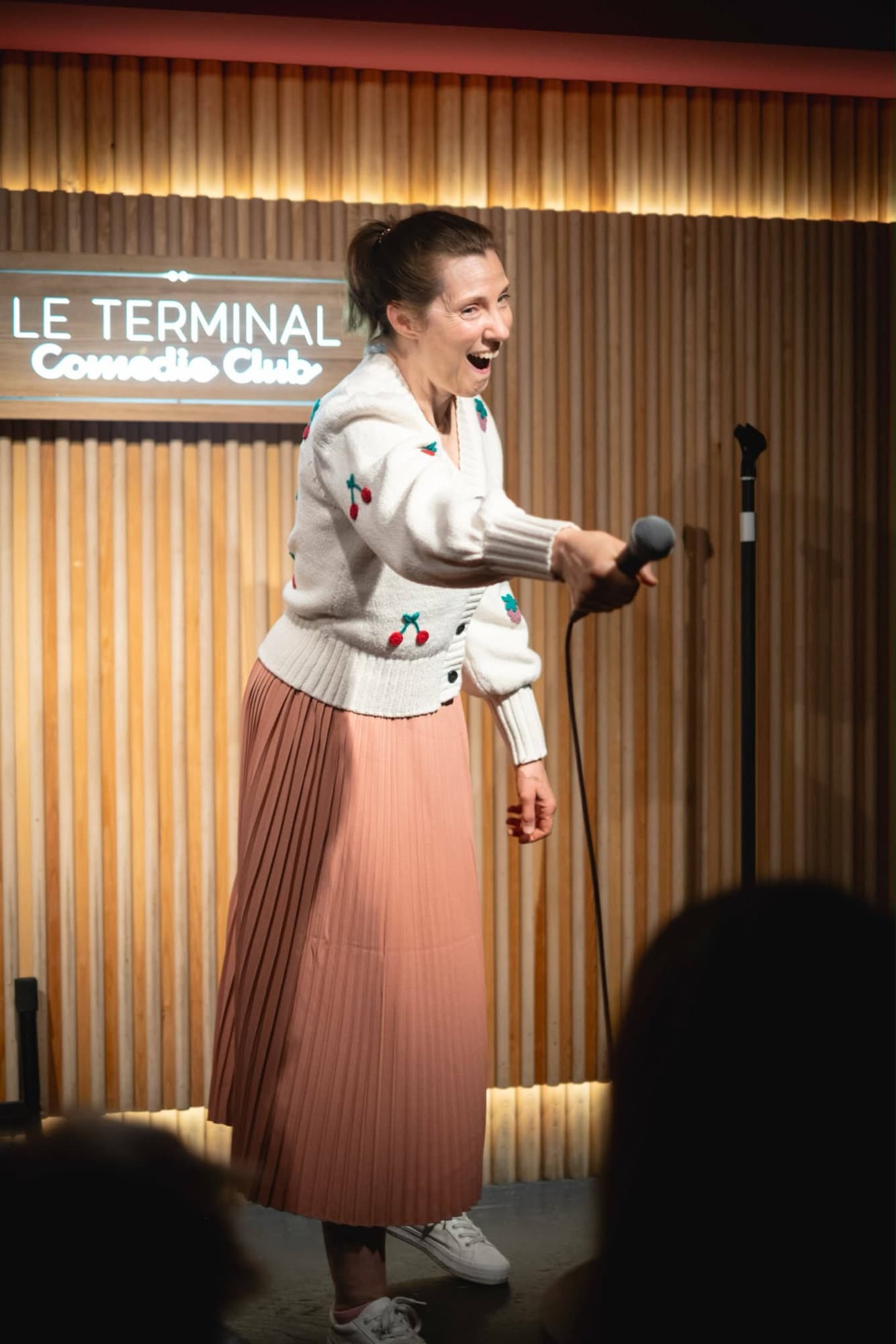 Portrait vertical de Marie-Pierre Poirier pour dossier de presse.